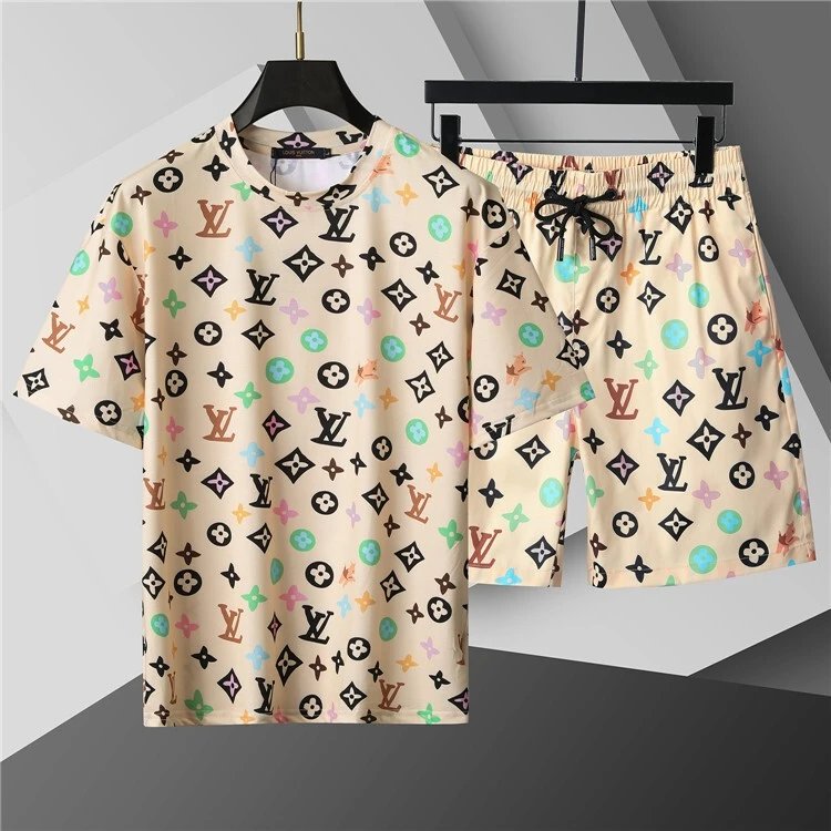 Louis Vuitton Monogram Print T-Shirt and Shorts Set
