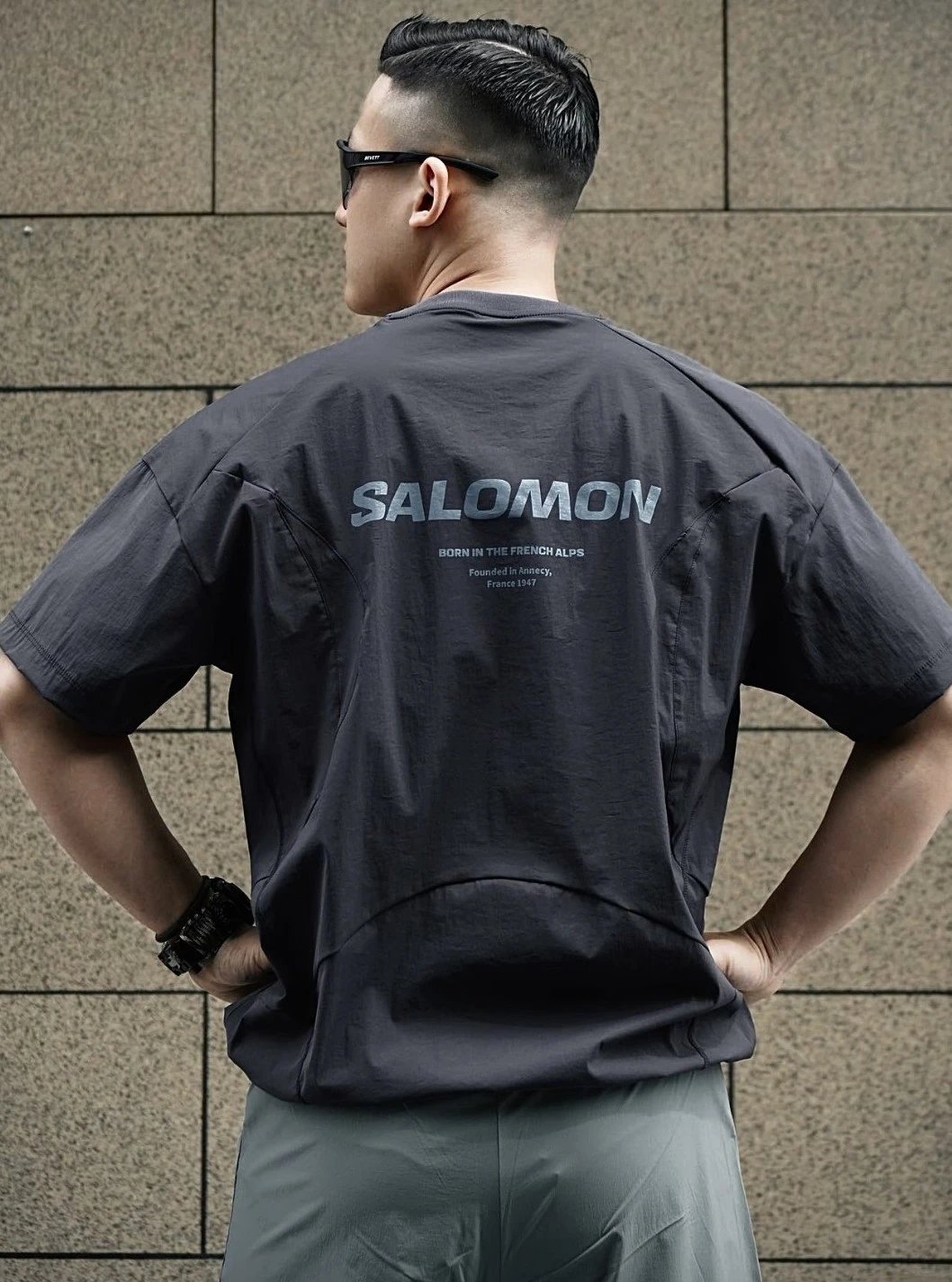 SLM Slate Uni Logo Crew Neck Short Sleeve T-Shirt