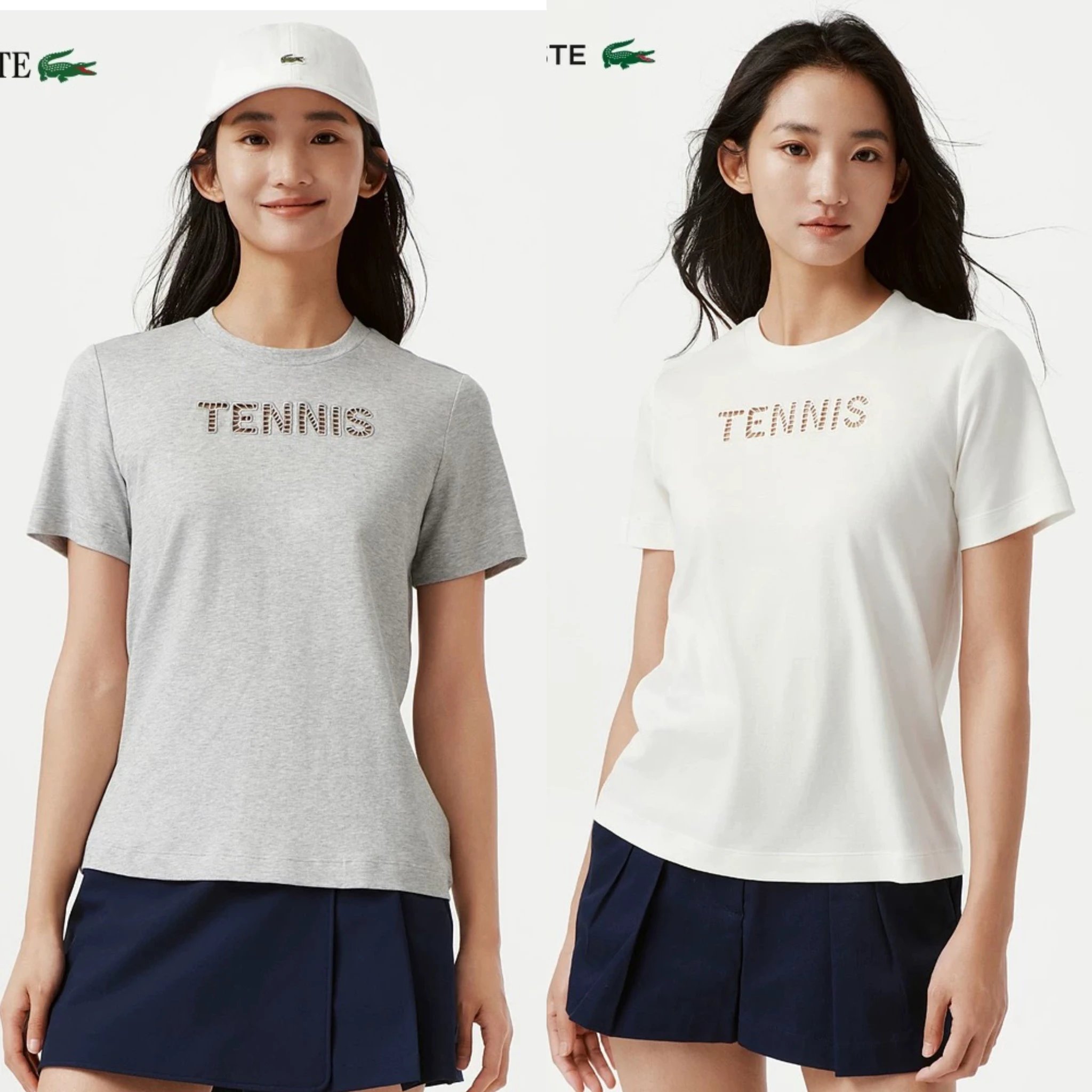 Cutout Letter Short Sleeve T-Shirt