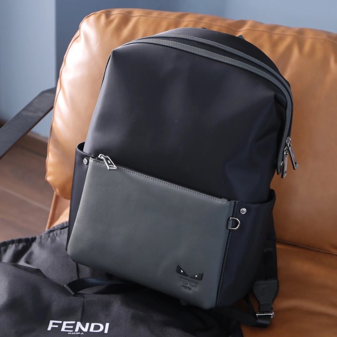Waterproof Nylon Leather Commuter Backpack