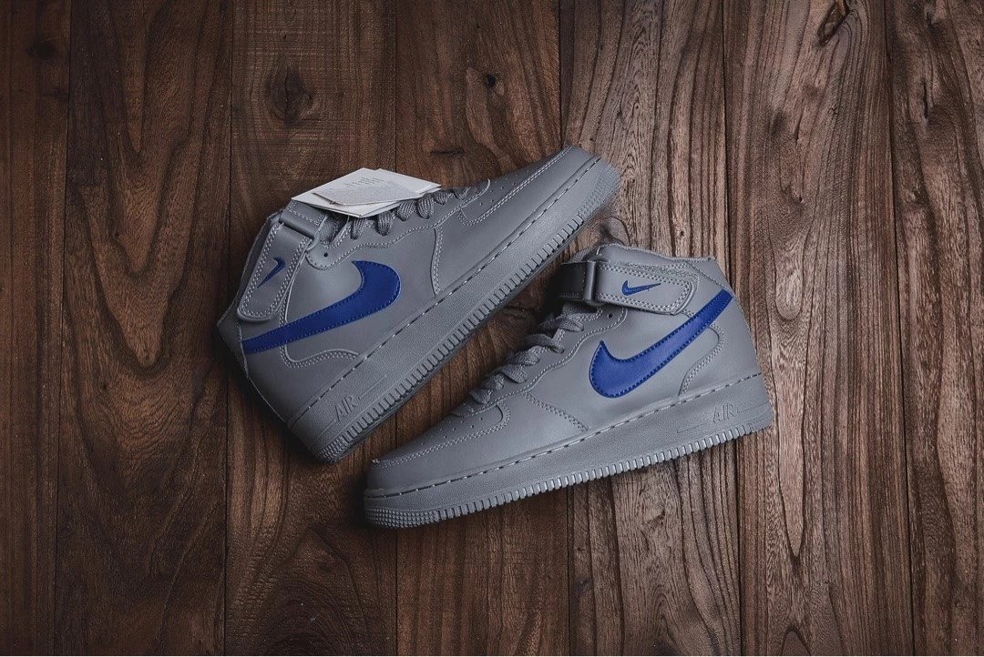 Nike Air Force 1 Jewel Mid “法国军事迷彩” 鞋面由迷彩织物搭配军绿色麂皮打造 耐克板鞋
