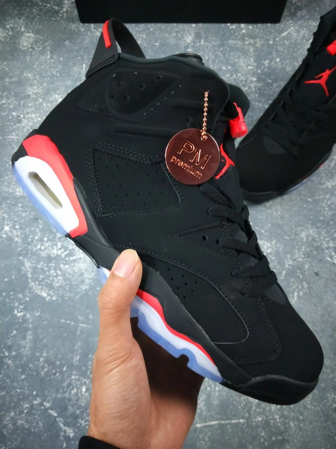 【专柜品质】乔丹篮球鞋 Air Jordan 6 Black Infrared乔六黑红 2019版复刻篮球鞋男子