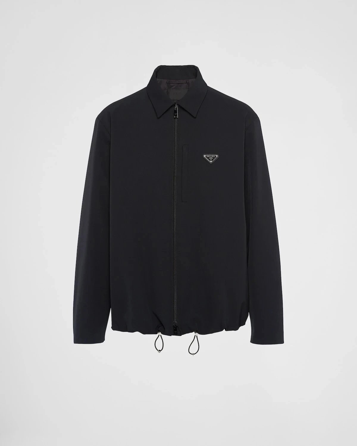 Sale! Original Factory Stock! PRA Pullover Triangle Logo Quilted Cotton Jacket for Men - Minimalist Business Casual Classic Leisure Sports Turn-Down Collar Lightweight Luxury British Style