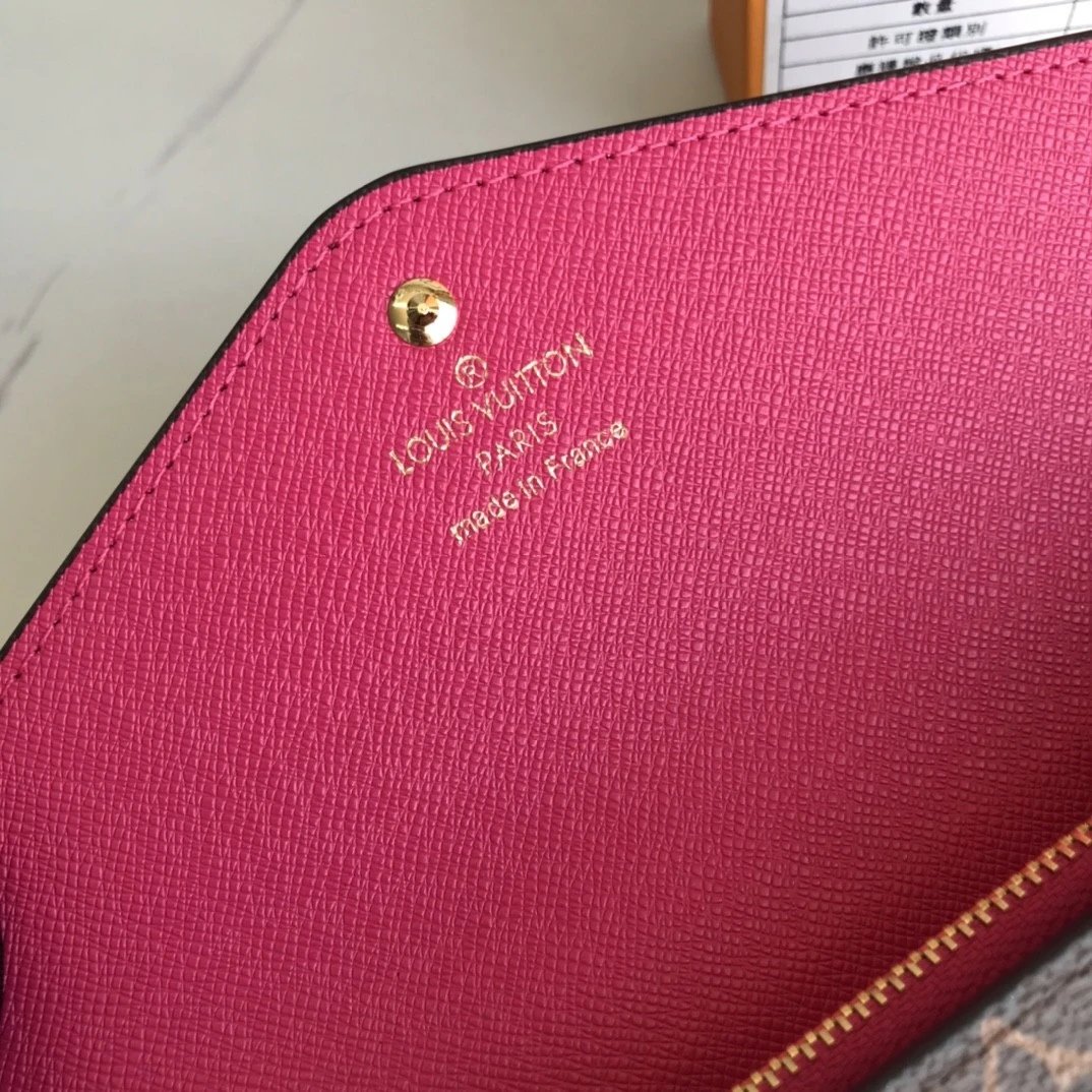 Louis Vuitton Damier Ebène Sarah Wallet in Brown Long Wallet - 15
