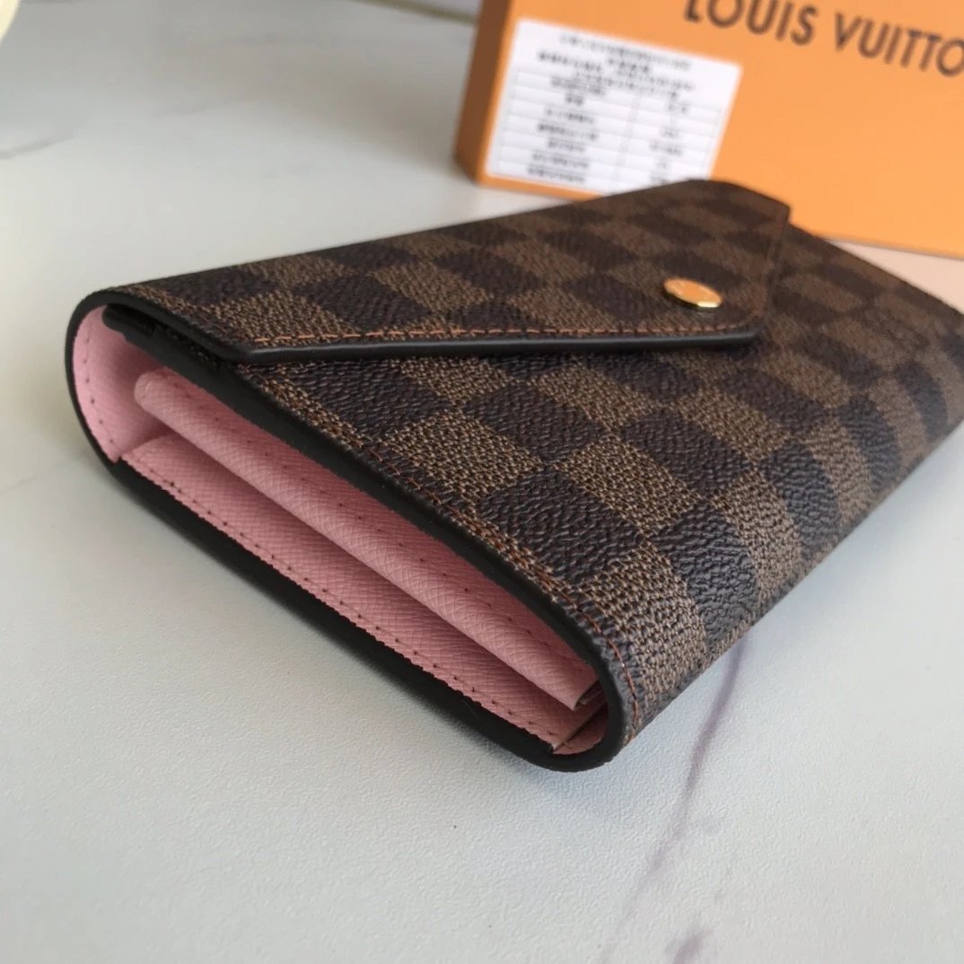 Louis Vuitton Damier Ebène Sarah Wallet in Brown Long Wallet - 38