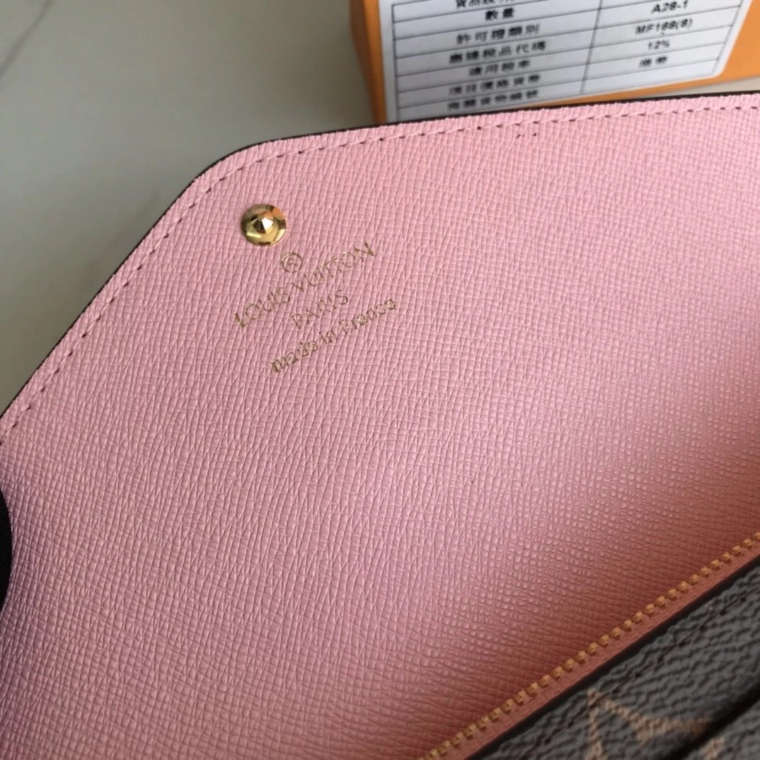 Louis Vuitton Damier Ebène Sarah Wallet in Brown Long Wallet - 8