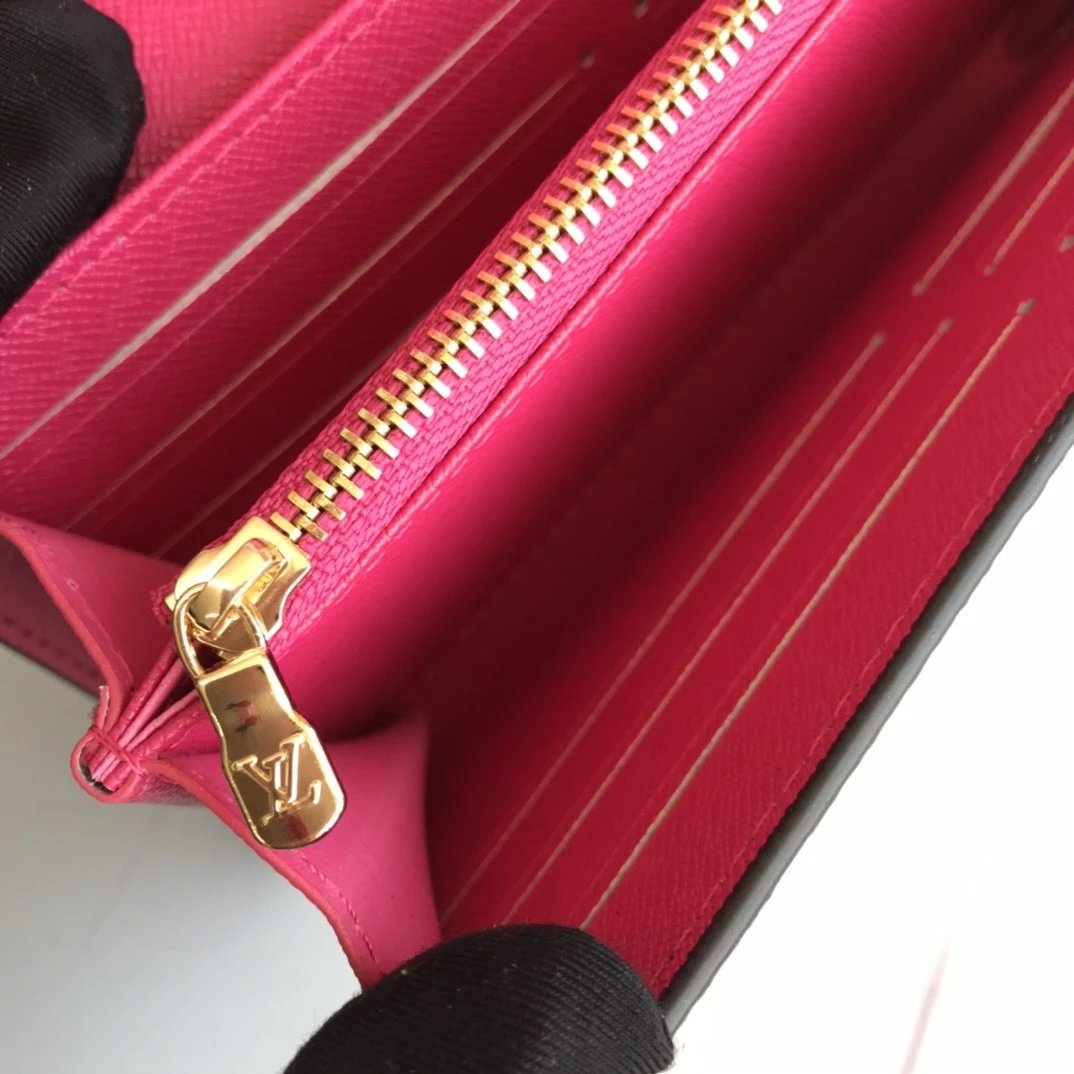 Louis Vuitton Damier Ebène Sarah Wallet in Brown Long Wallet - 16