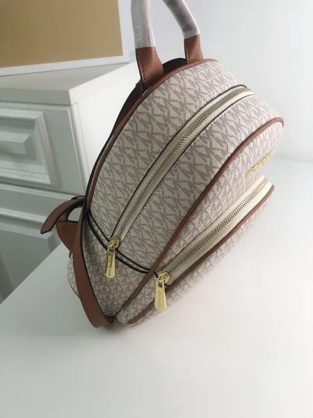 Michael Kors Rhea Mini Backpack Black Monogram - 9