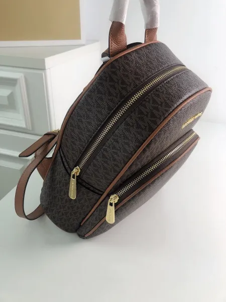 Michael Kors Rhea Mini Backpack Black Monogram - 16