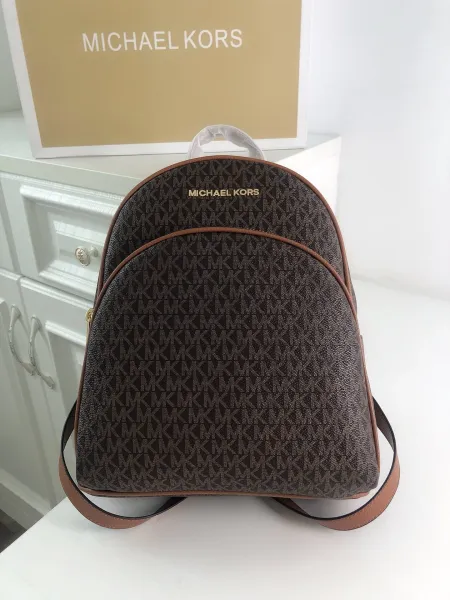 Michael Kors Rhea Mini Backpack Black Monogram - 12