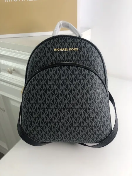 Michael Kors Rhea Mini Backpack Black Monogram - 20