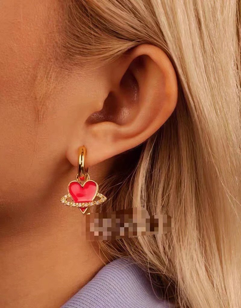 Earrings from Foreign trade genuine