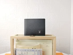 thumbnail for 新款男式短款十字纹零钱包通勤钱包