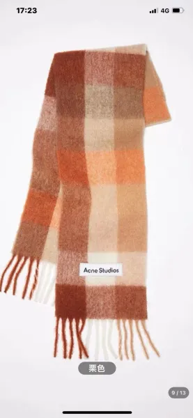 Acne Studios Multicolor Check Wool Scarf Scarves - 14