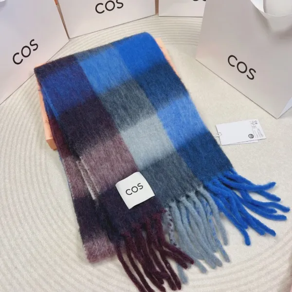Acne Studios Multicolor Check Wool Scarf Scarves - 16