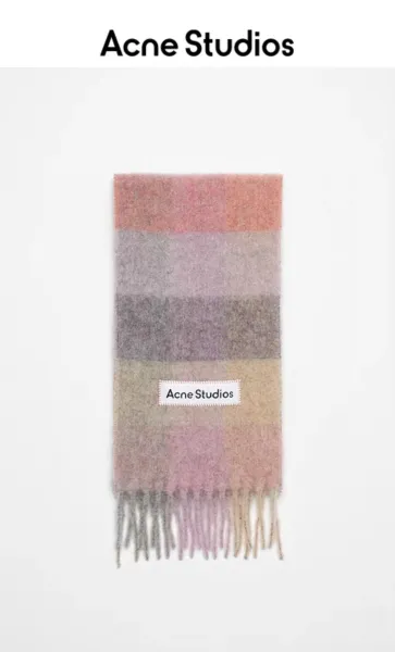 Acne Studios Multicolor Check Wool Scarf Scarves - 7
