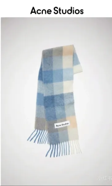Acne Studios Multicolor Check Wool Scarf Scarves - 5