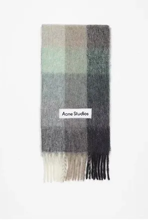 Acne Studios Multicolor Check Wool Scarf Scarves - 9