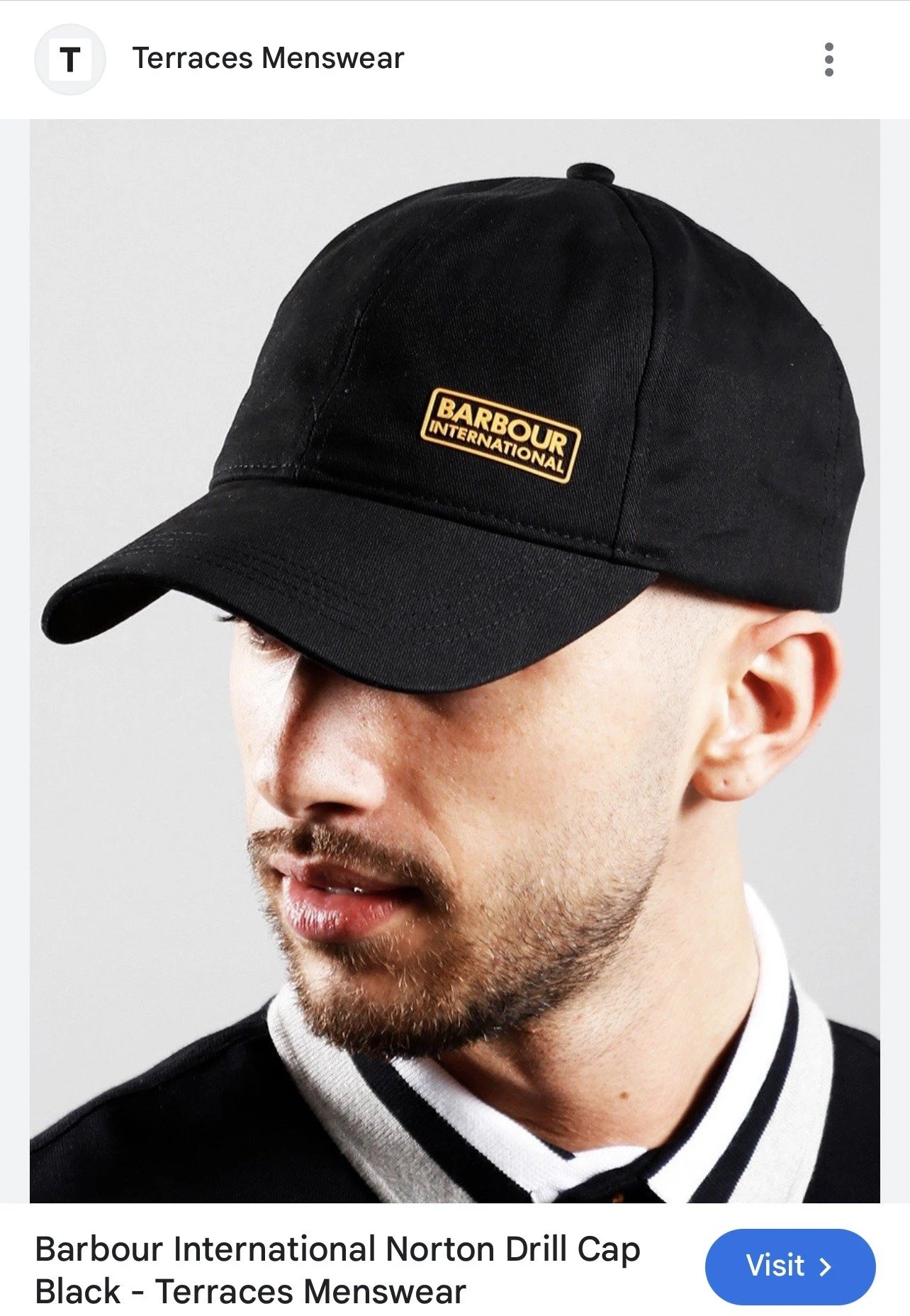 Barbour Washed Baseball Cap Dad Hat