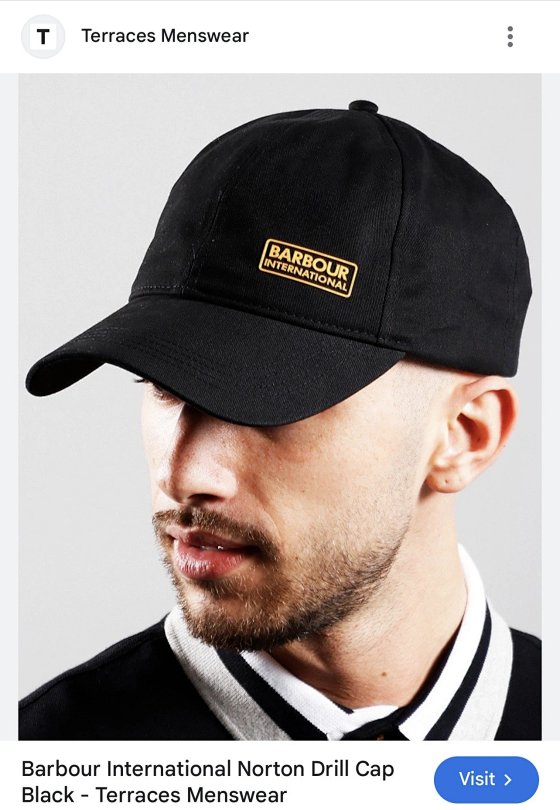 Barbour Washed Baseball Cap Dad Hat