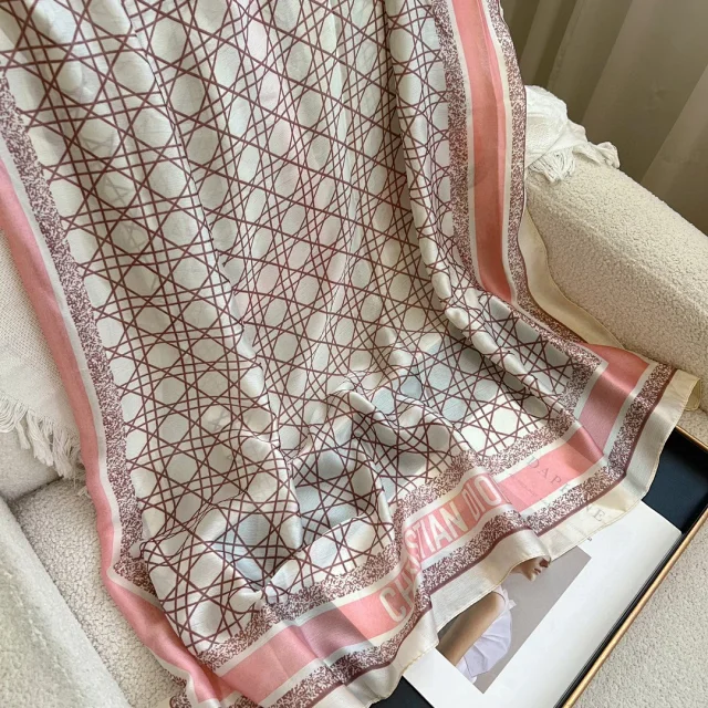 Dior Scarves Geometric Line Print Scarf product detail image 13