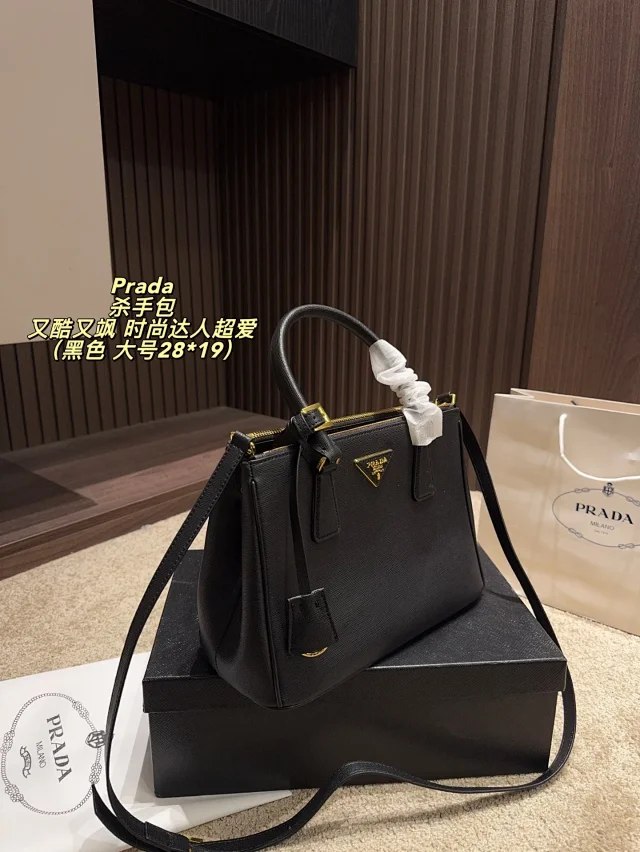 Prada Handbags Saffiano top-handle handbag with detachable shoulder strap product detail image 20