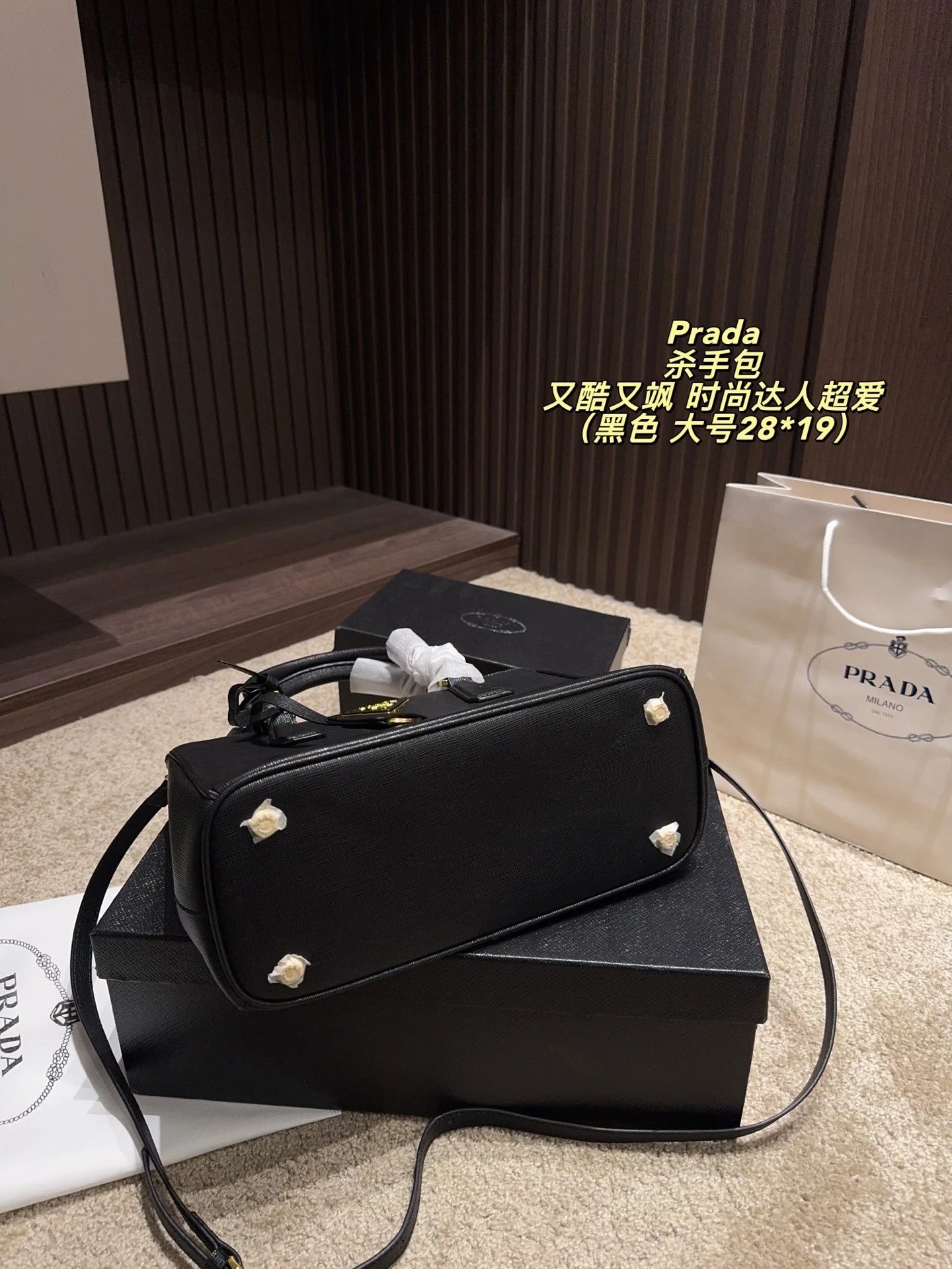 Prada Handbags Saffiano top-handle handbag with detachable shoulder strap image 14