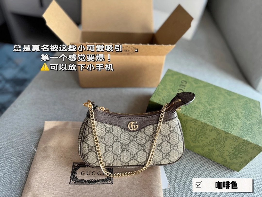 【 Original single level 】 High version spot new GGophilia mini armpit bag handbag