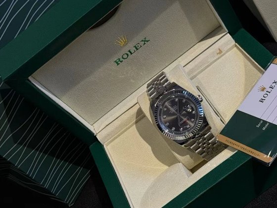 【 Original Single Level 】 In stock High version Log Series Advanced Grey 41mm Steel Belt Mechanical Watch