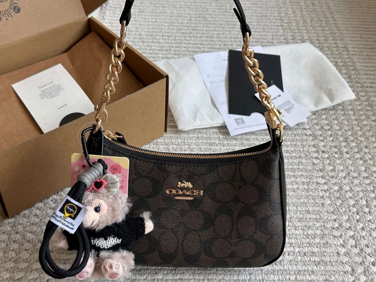 [Original Grade] Spot high version of the C family mahjong bag handheld shoulder crossbody mom bag