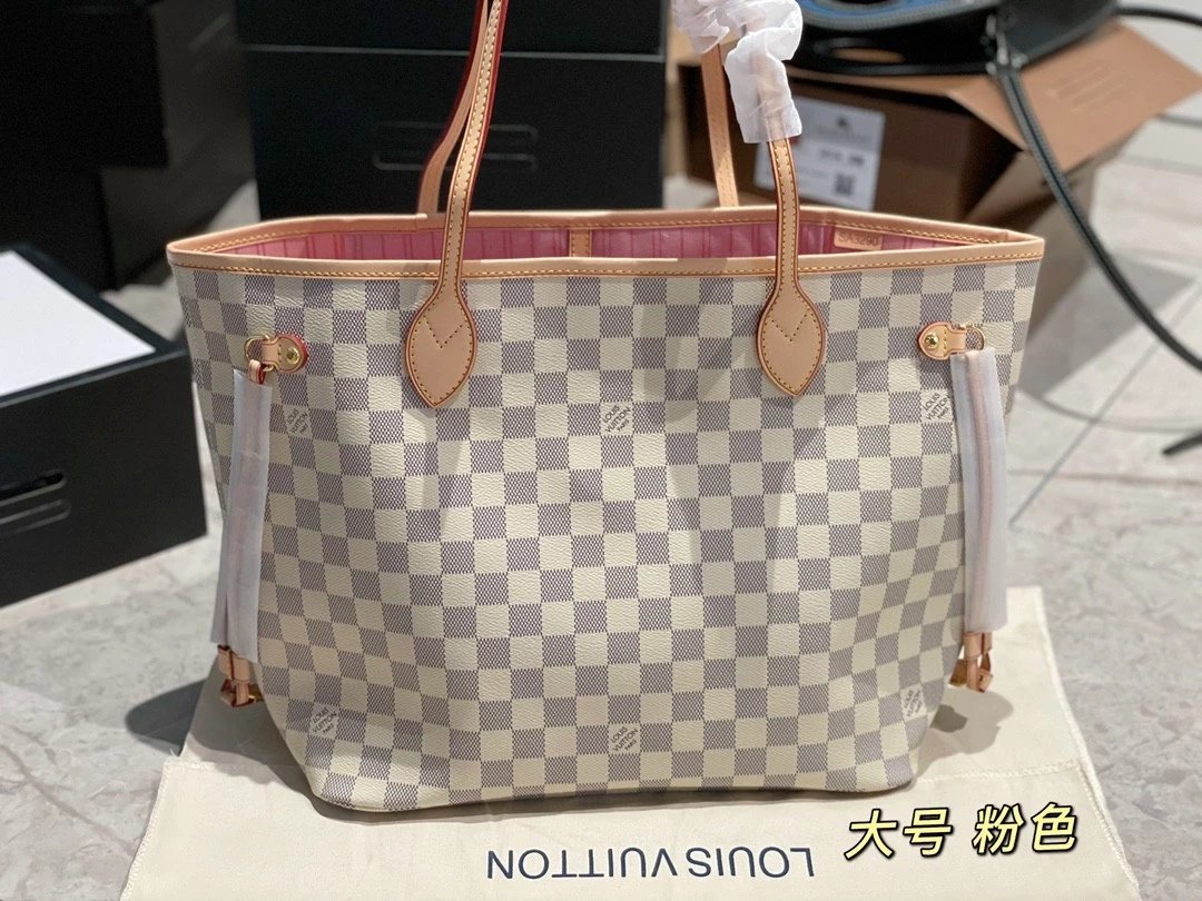 【 Original Order 】 High version classic Neverfull shoulder and armpit tote shopping bag in stock