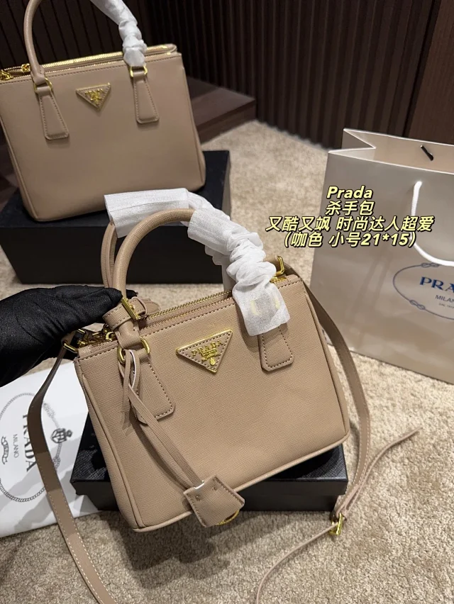 Prada Handbags Saffiano top-handle handbag with detachable shoulder strap product detail image 11