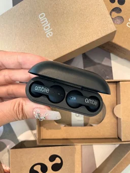 thumbnail for ambie true wireless bluetooth headset does not enter the ear, air conduction earring ear clip ear clip bone conduction sports bluetooth headset